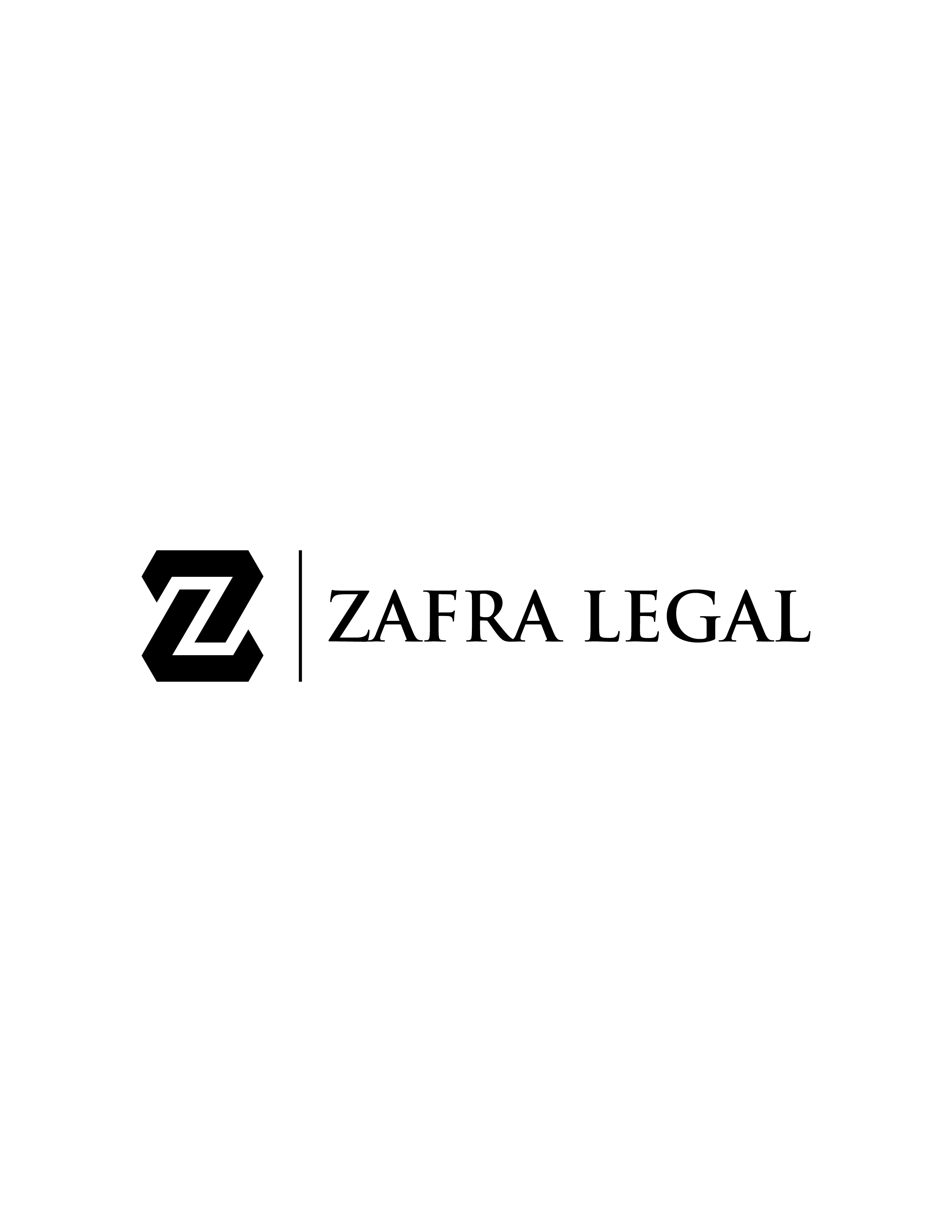 Zafra Legal All Black Logo – GIF